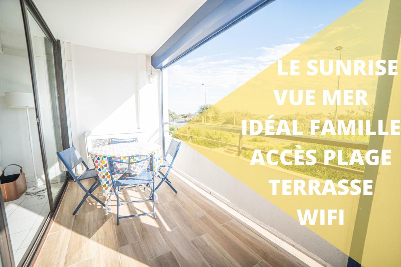 Le Sunrise Vue Mer Acces Plage- Spacieux-2 Terrasses-Wifi - Confort -Top Pros Servicesconciergerielagrandemotte La Grande-Motte Eksteriør billede